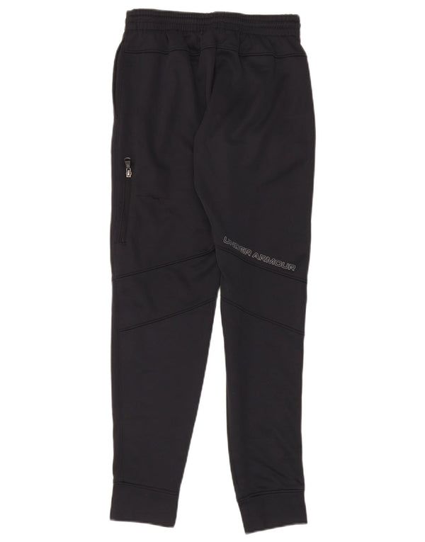 Under Armour Pantalones de chándal con estampado gráfico para niños, 11-12 años, grande, negro