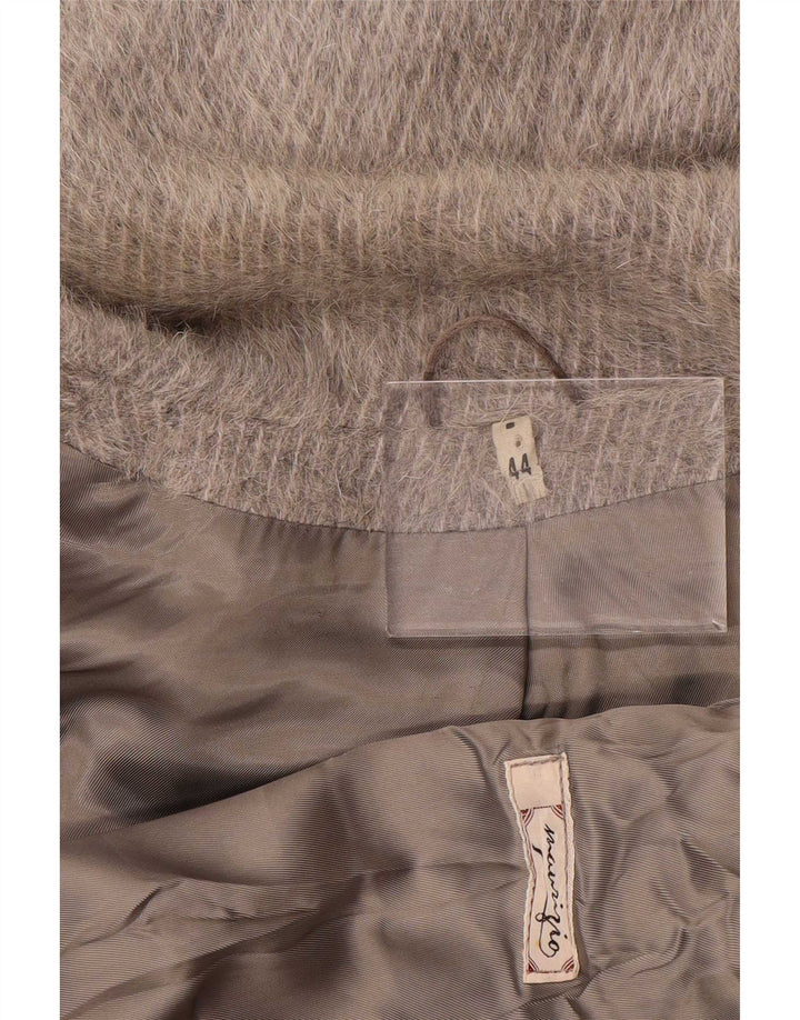 Vintage Womens Double Breasted Coat EU 44 XL Grey