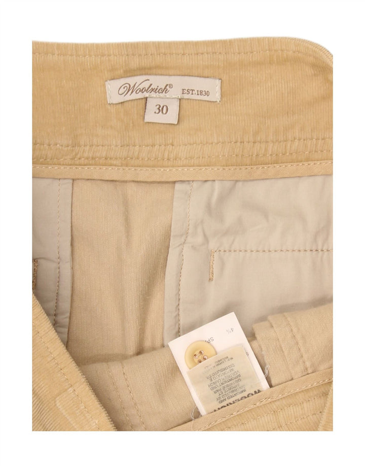 WOOLRICH Womens Corduroy Skirt W30 Medium Beige Cotton Vintage Woolrich and Second-Hand Woolrich from Messina Hembry 