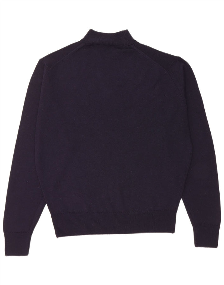 St. Bernard - Jersey de cuello alto para hombre, ajuste regular, talla grande, azul marino