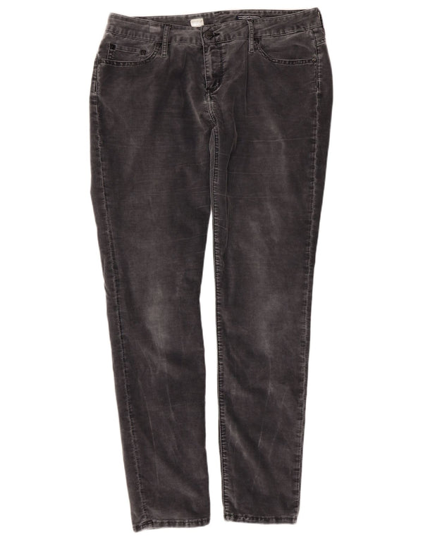 Tommy Hilfiger Pantalones de pana ajustados Venice LW para mujer W33 L34 Gris