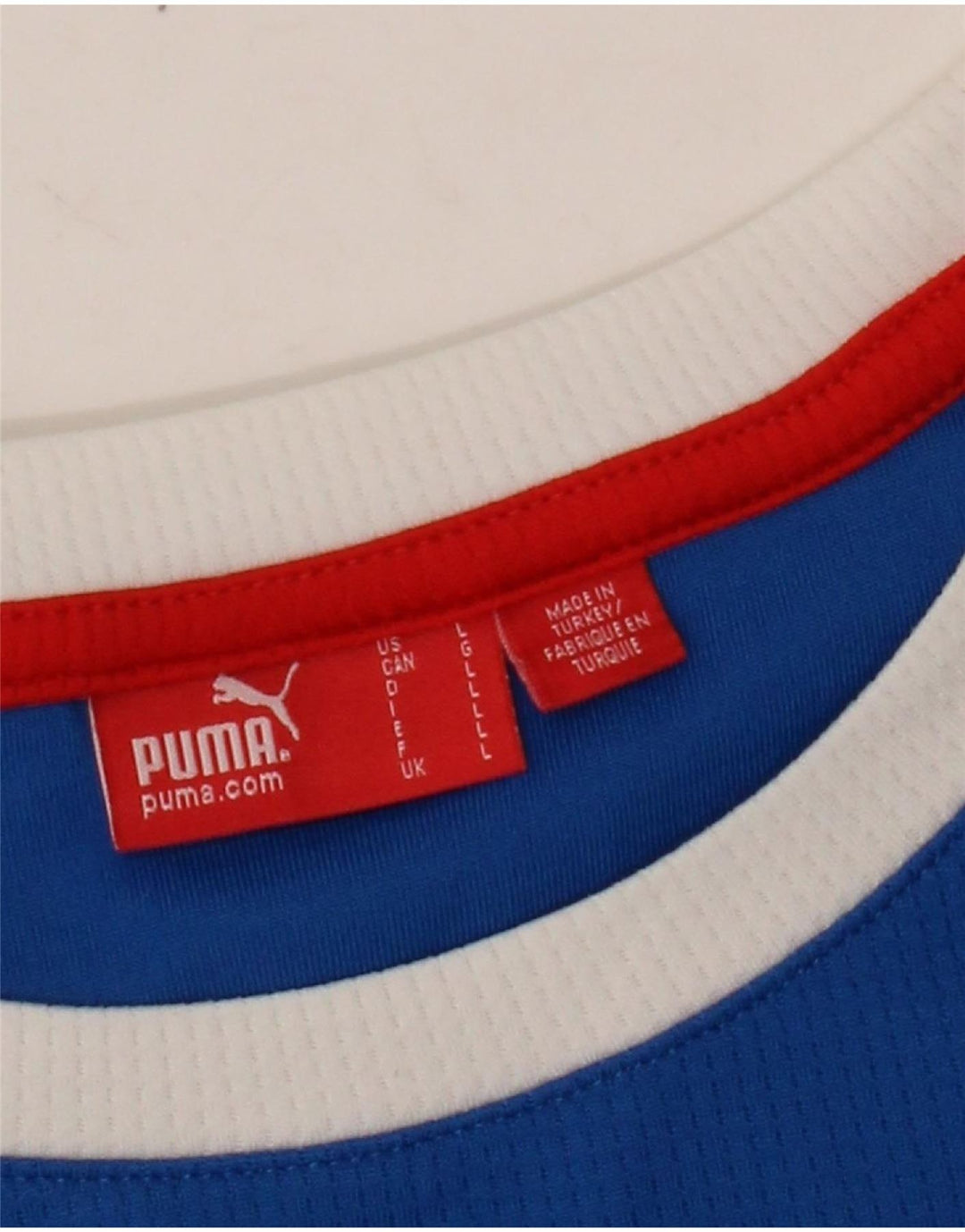 Camiseta Puma Italia Graphic para hombre, talla grande, color azul