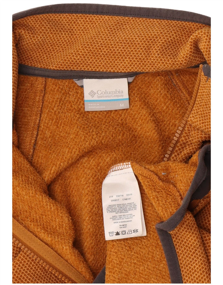 Chaqueta polar Columbia para hombre Poliéster color block naranja medio