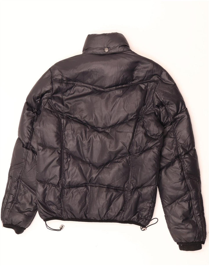 Diesel Chaqueta Acolchada Con Capucha Para Mujer UK 46 Grande Negro