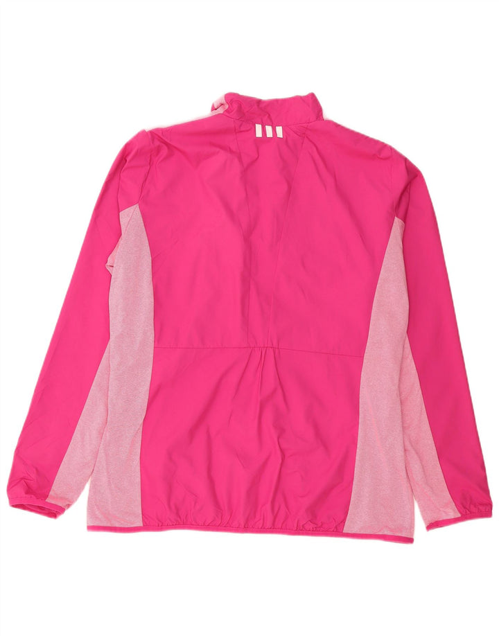 ADIDAS Chaqueta superior de chándal para mujer ES 40 XL Poliéster color block rosa