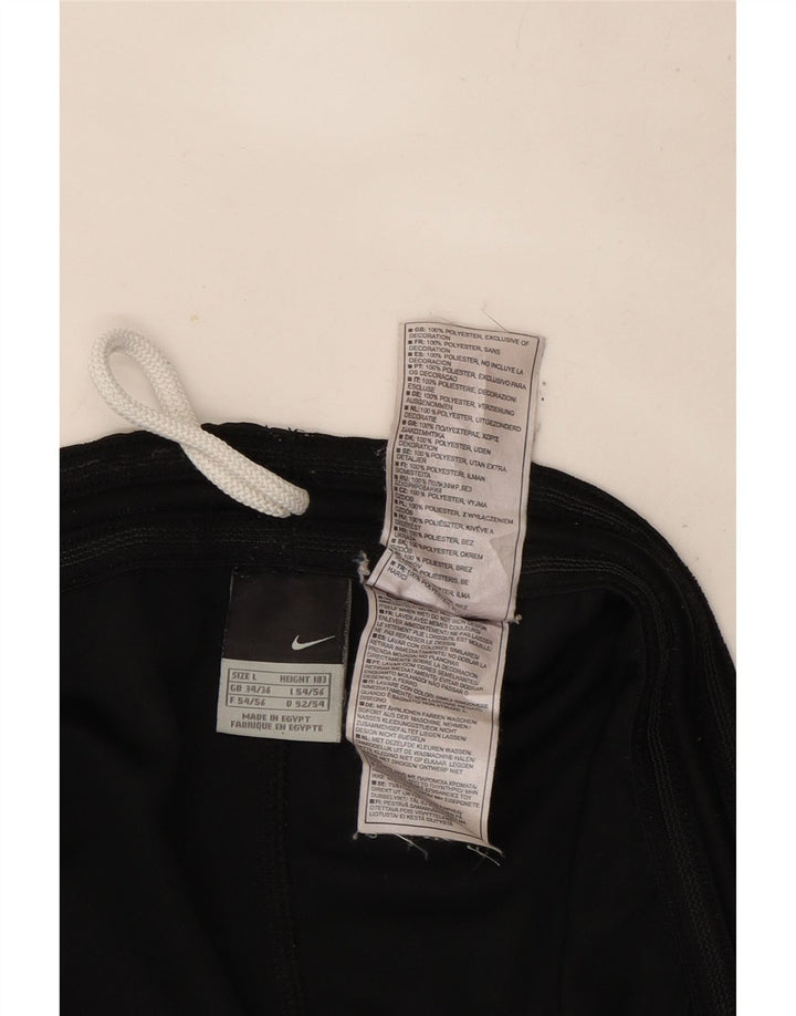 Nike - Pantalones cortos deportivos para hombre, talla grande, poliéster negro
