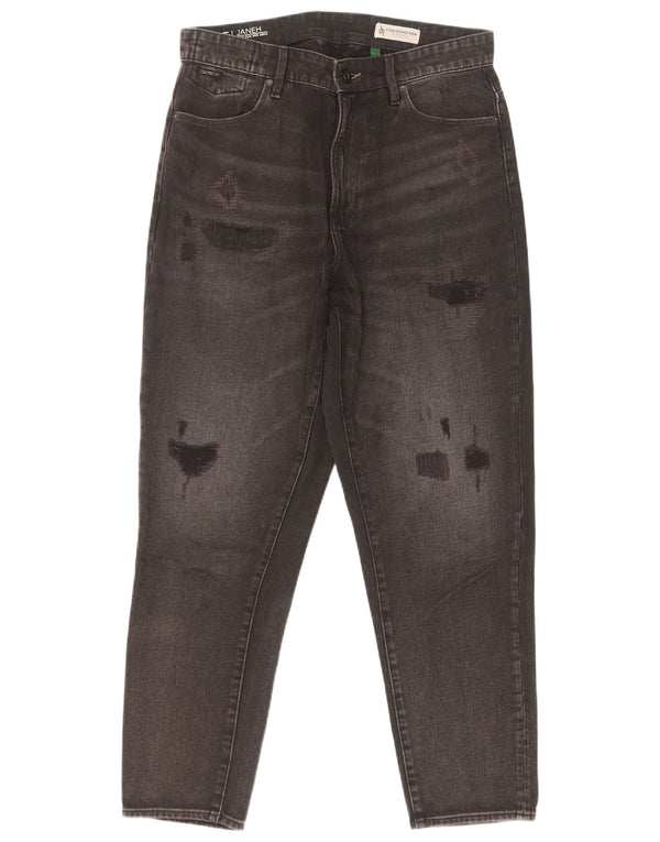 G-Star Mujer Janeh Vaqueros Cónicos De Cintura Alta Desgastados W30 L29 Negro