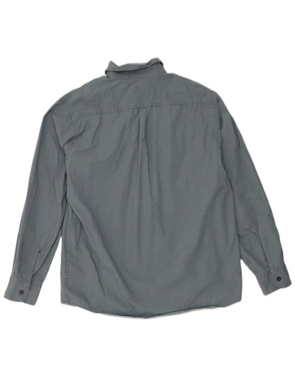 Wrangler Mens Shirt Medium Grey Cotton