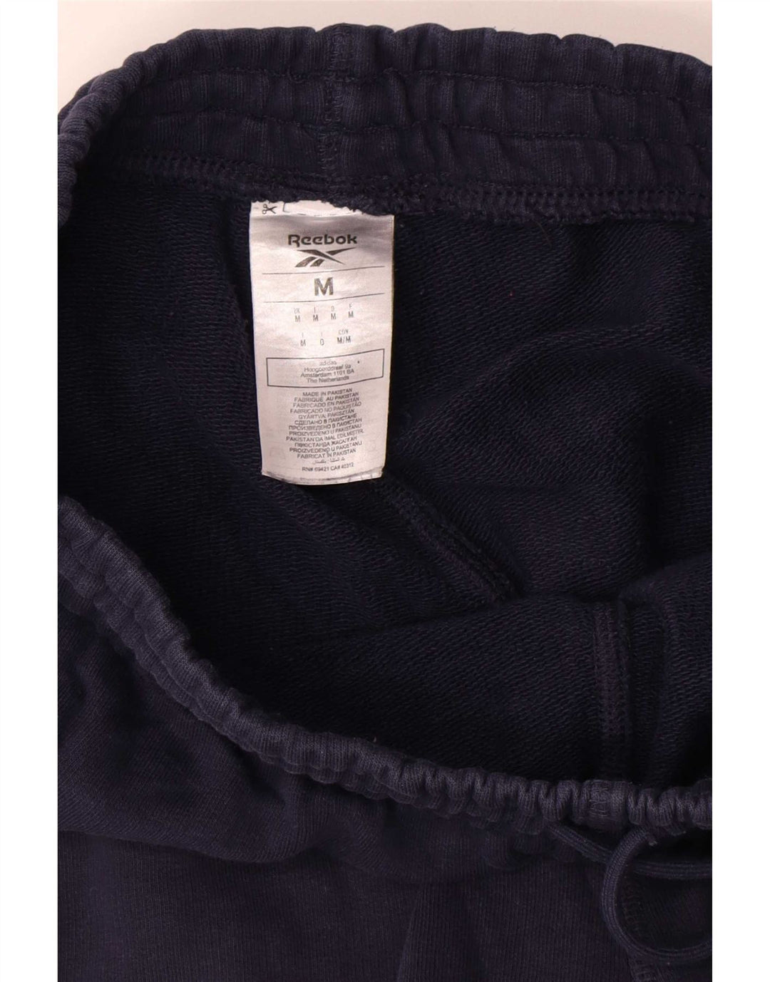 Pantalones de chándal Reebok Hombre Joggers Medium Azul Marino Algodón