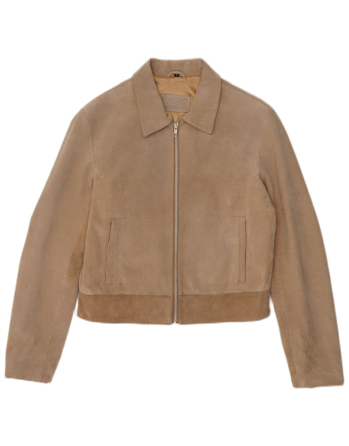 In Extenso Chaqueta de ante corta para mujer ES 40 XL Cuero beige