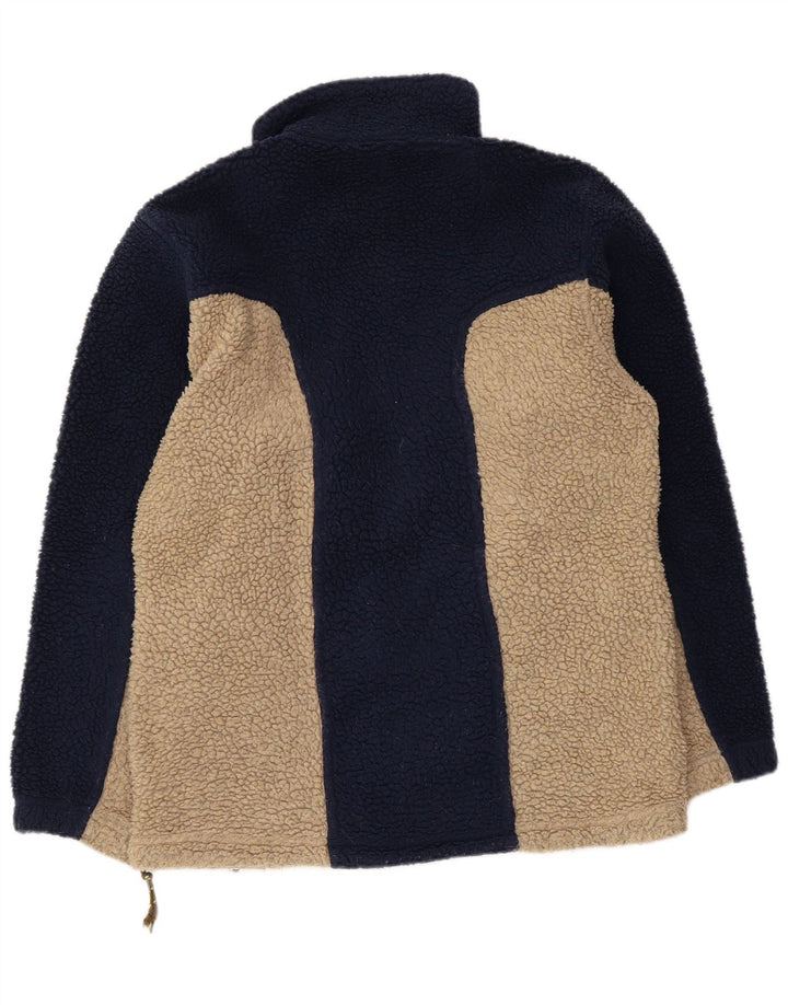 Sergio Tacchini Chaqueta polar para hombre UK 38 Medium Blue Colourblock