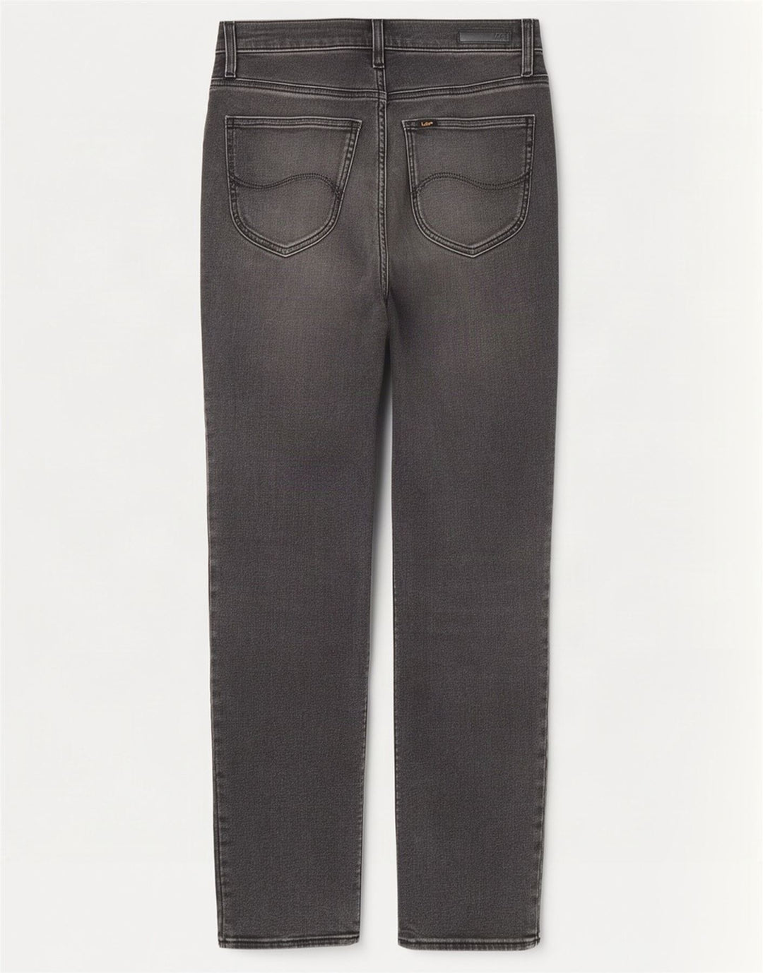 Vaqueros Lee Carol Rectos Mujer W27 L27 Algodón Gris