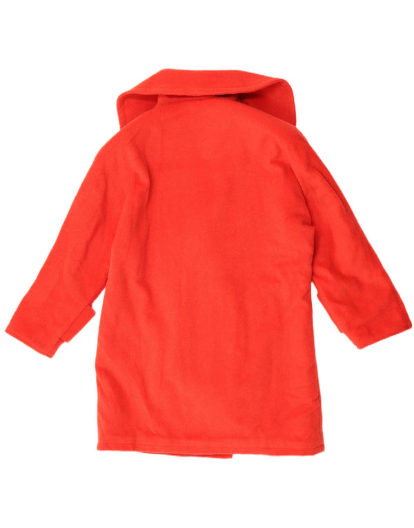 Vintage mujeres de gran tamaño abrigo de doble pecho Reino Unido 16 rojo grande