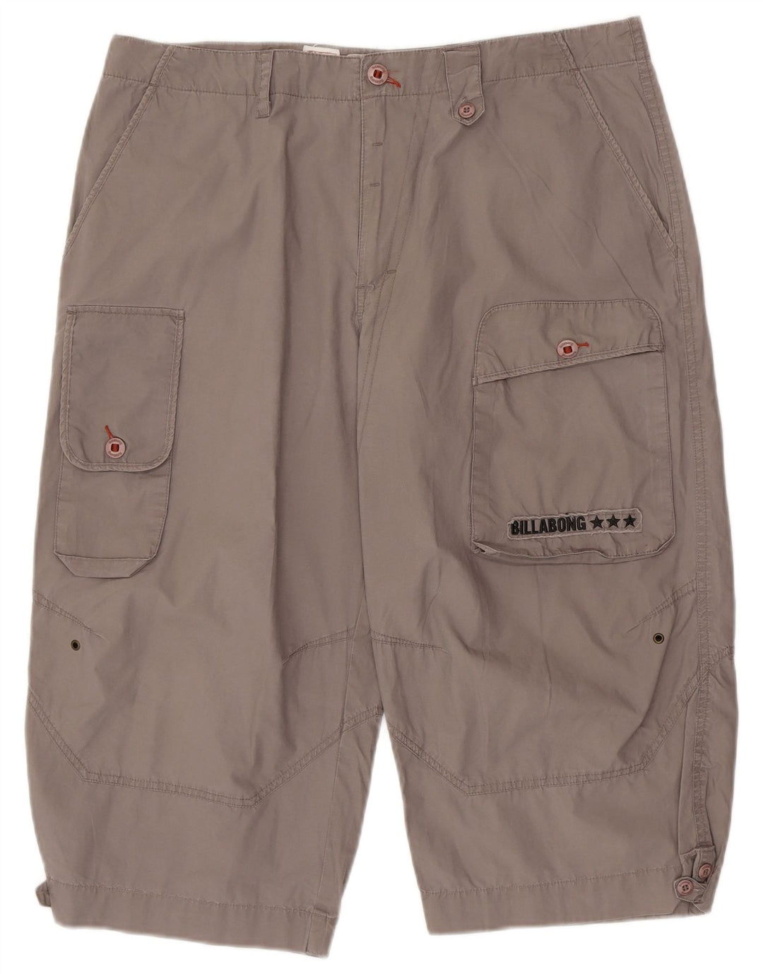 BILLABONG Bermudas cargo para hombre W34 Algodón gris grande