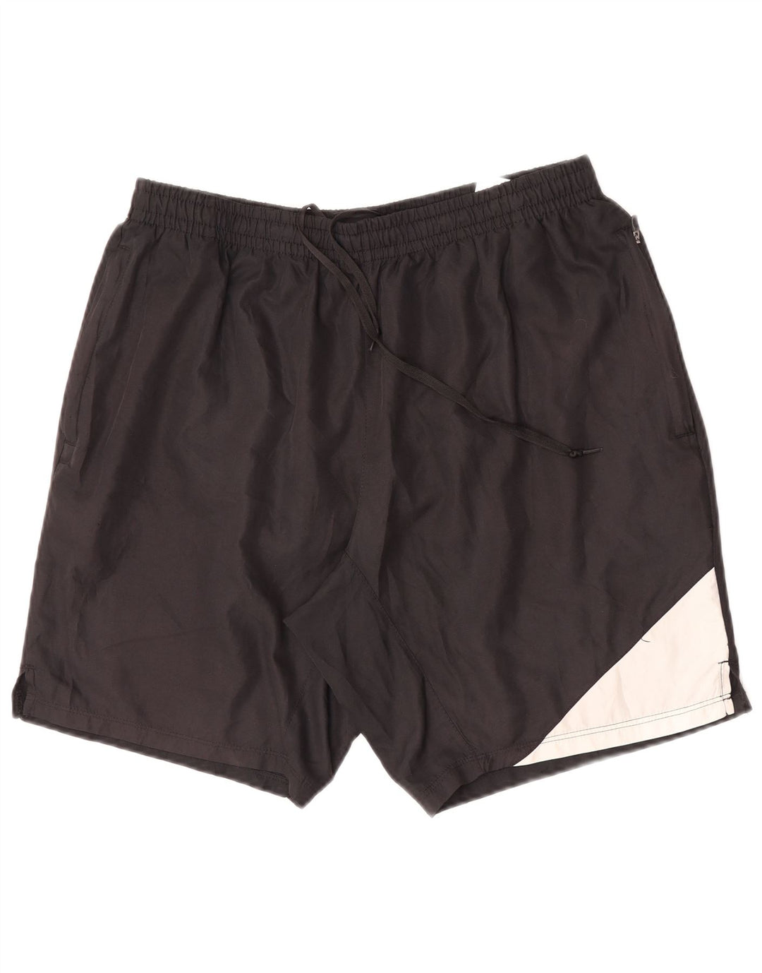 Pantalones cortos deportivos Umbro para hombre, poliéster color block negro grande