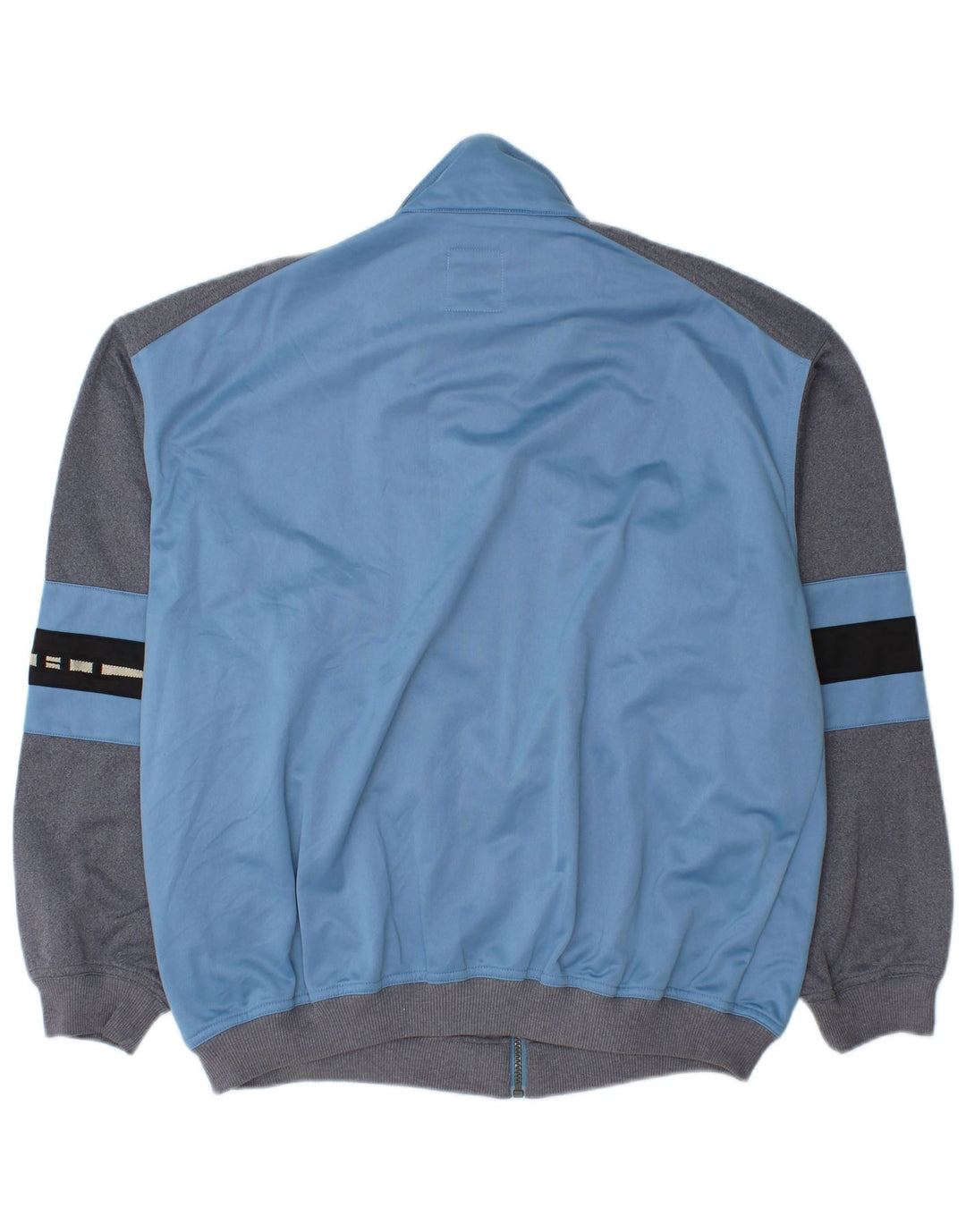 Think Pink Chaqueta de chándal para hombre con diseño color block en azul grande