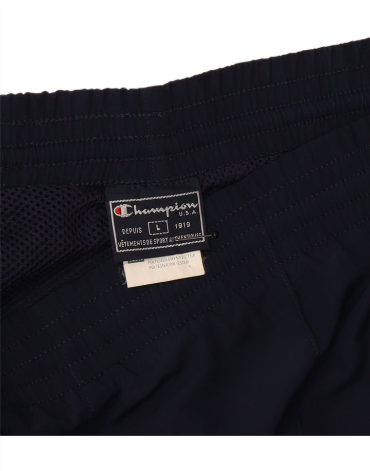 Champion Pantalón De Chándal Para Hombre Grande Azul Marino Poliéster