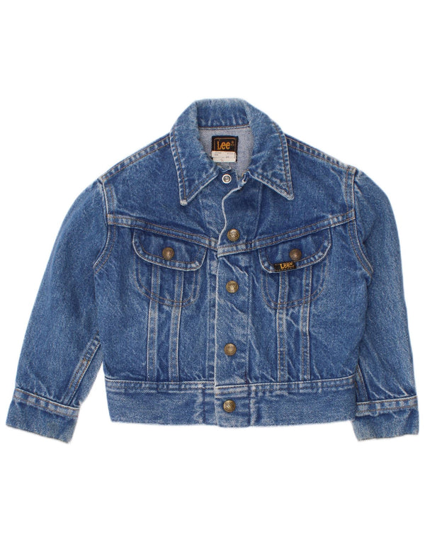 Lee Chaqueta vaquera para niña 4-5 años Grande Algodón azul