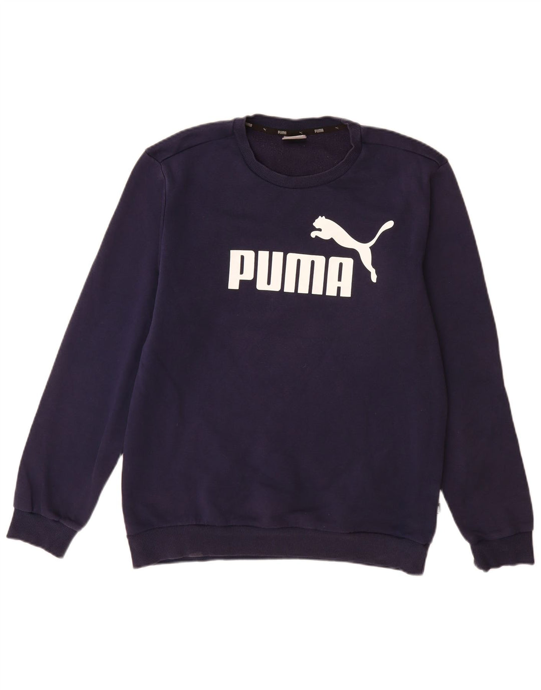 Puma Hombre Sudadera Gráfica Jumper Medium Azul Marino Algodón