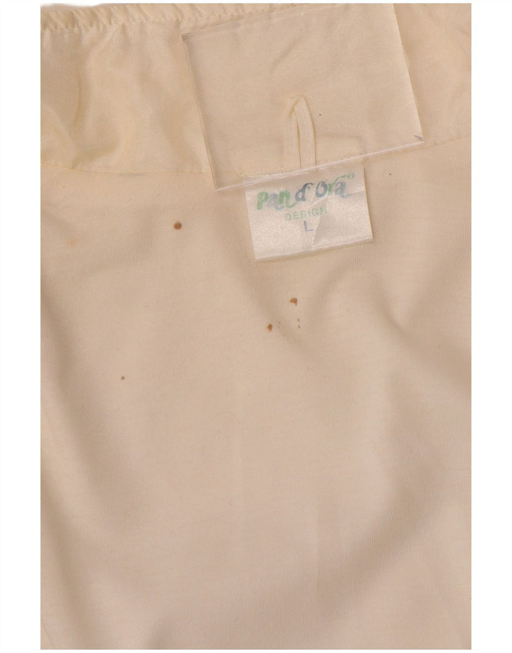 Pandora Hombre Chándal Top Chaqueta Grande Blanco Colorblock Poliamida