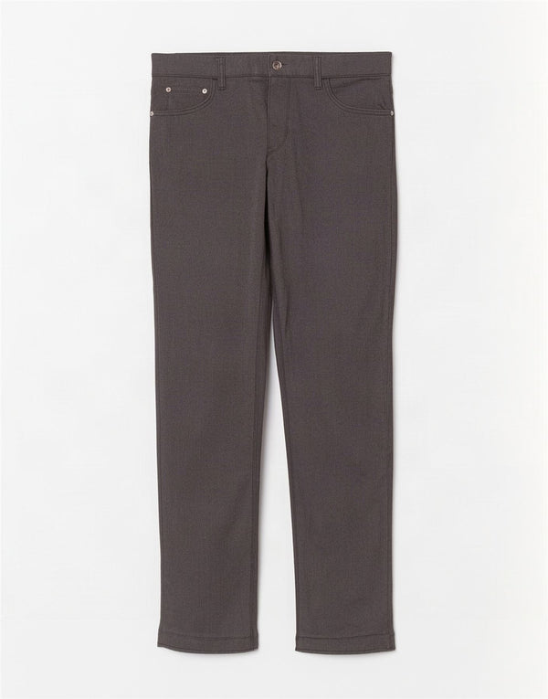 Hugo Boss Mens Slim Casual Pantalones W35 L34 Algodón Gris