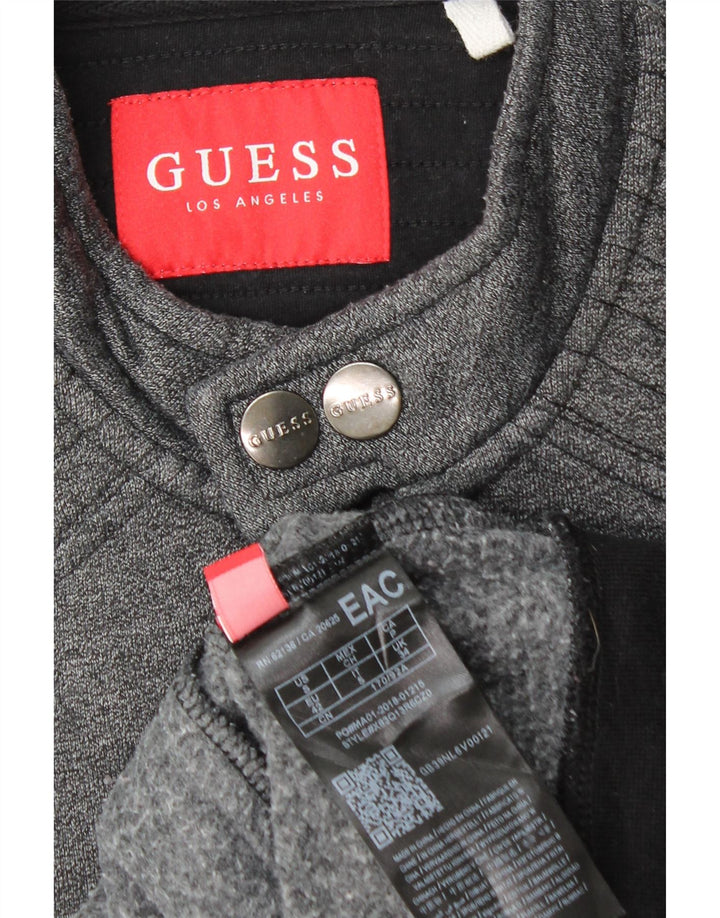 Guess Chaqueta Bomber para Hombre UK 34 XS Algodón Color Block Gris