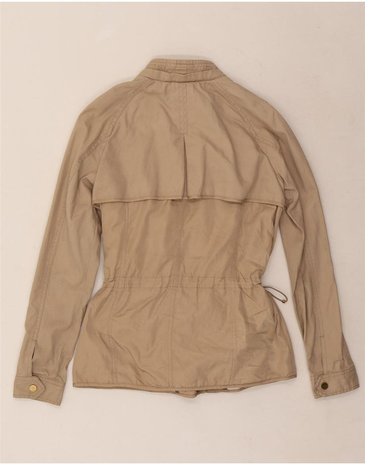 Zara Mujer Chaqueta Utilitaria UK 10 Small Beige