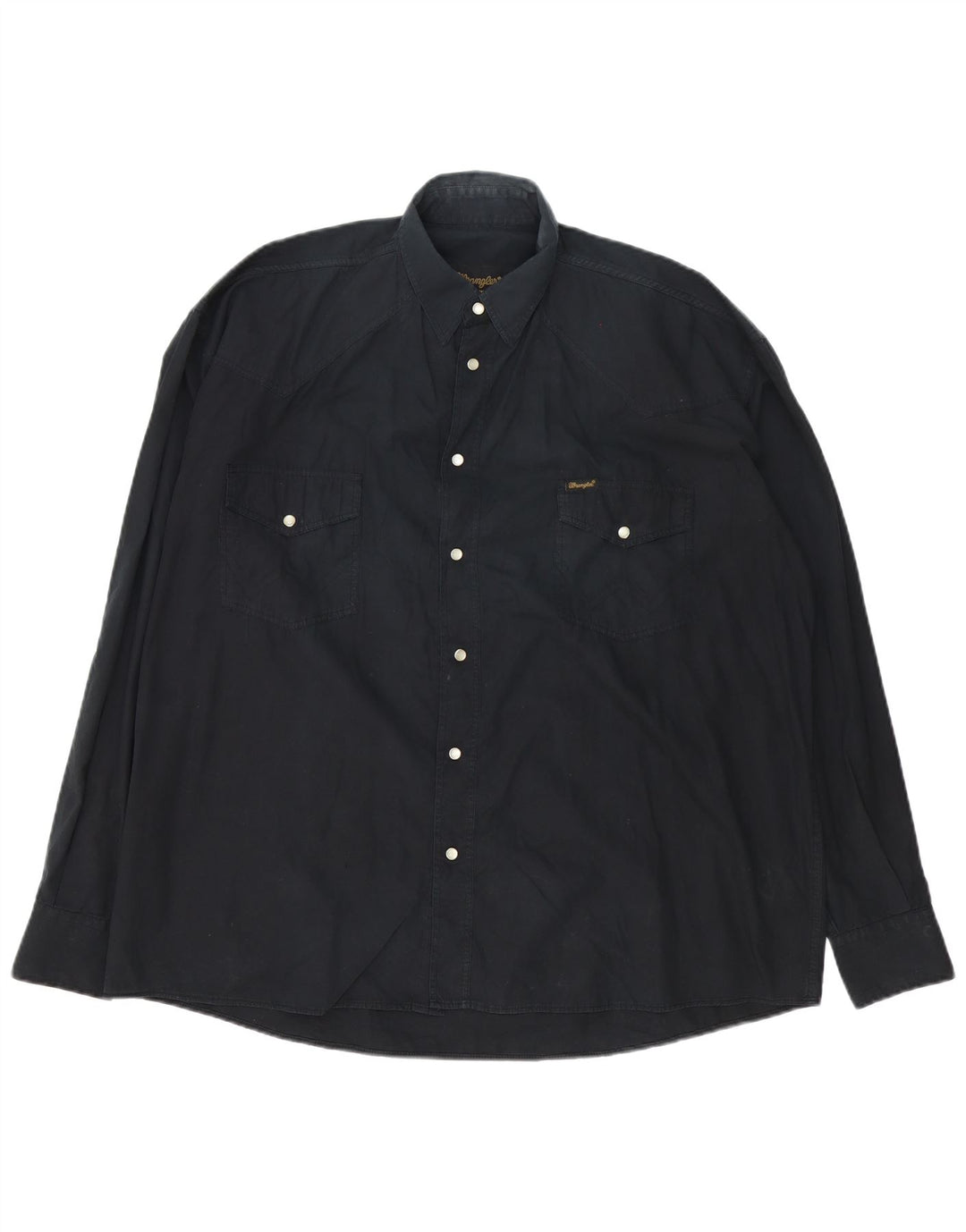 Wrangler Camisa holgada para hombre, talla grande, negra