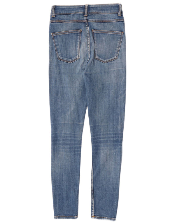 Zara Vaqueros Pitillo Mujer EU 36 XS W26 L27 Algodón Azul