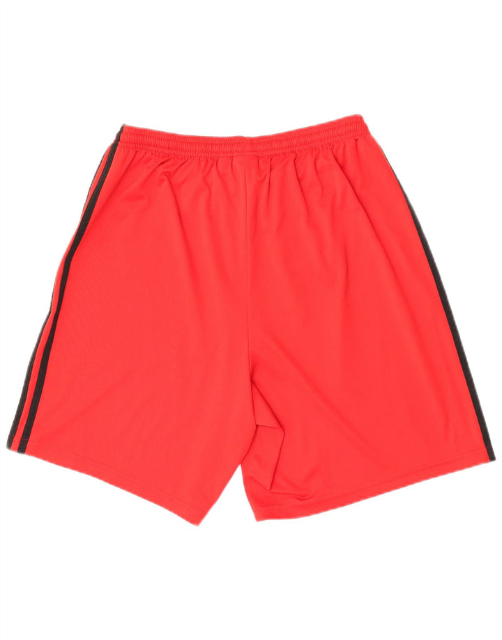 Adidas - Pantalones cortos deportivos para hombre, talla grande, color rojo