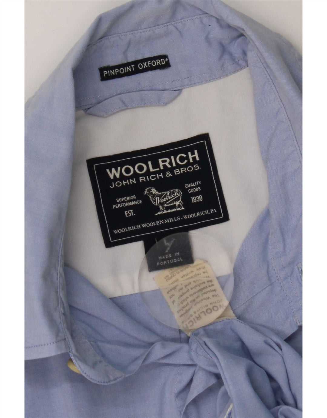 Camisa Woolrich Hombre Grande Azul