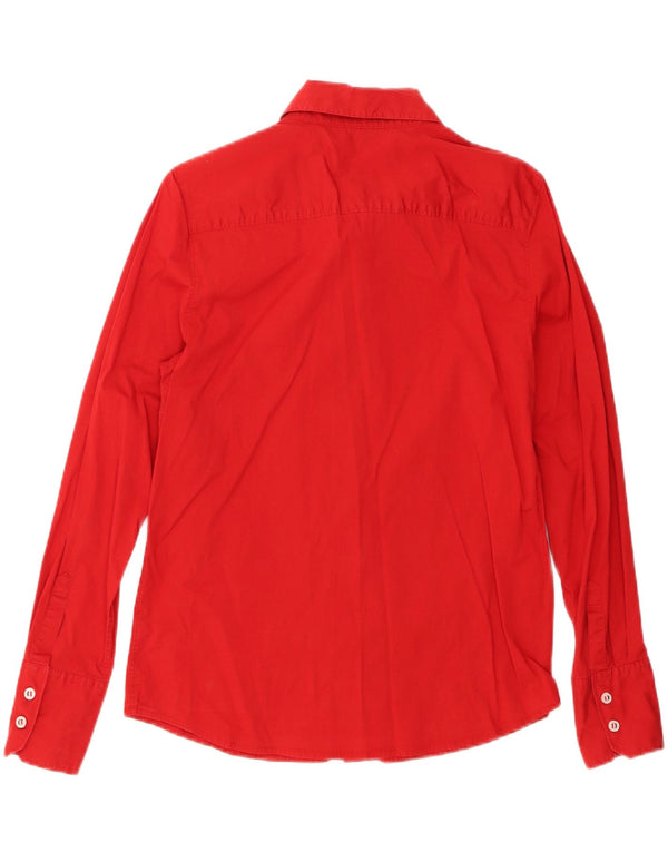 Tommy Hilfiger Camisa para mujer Reino Unido 44 Grande Algodón rojo