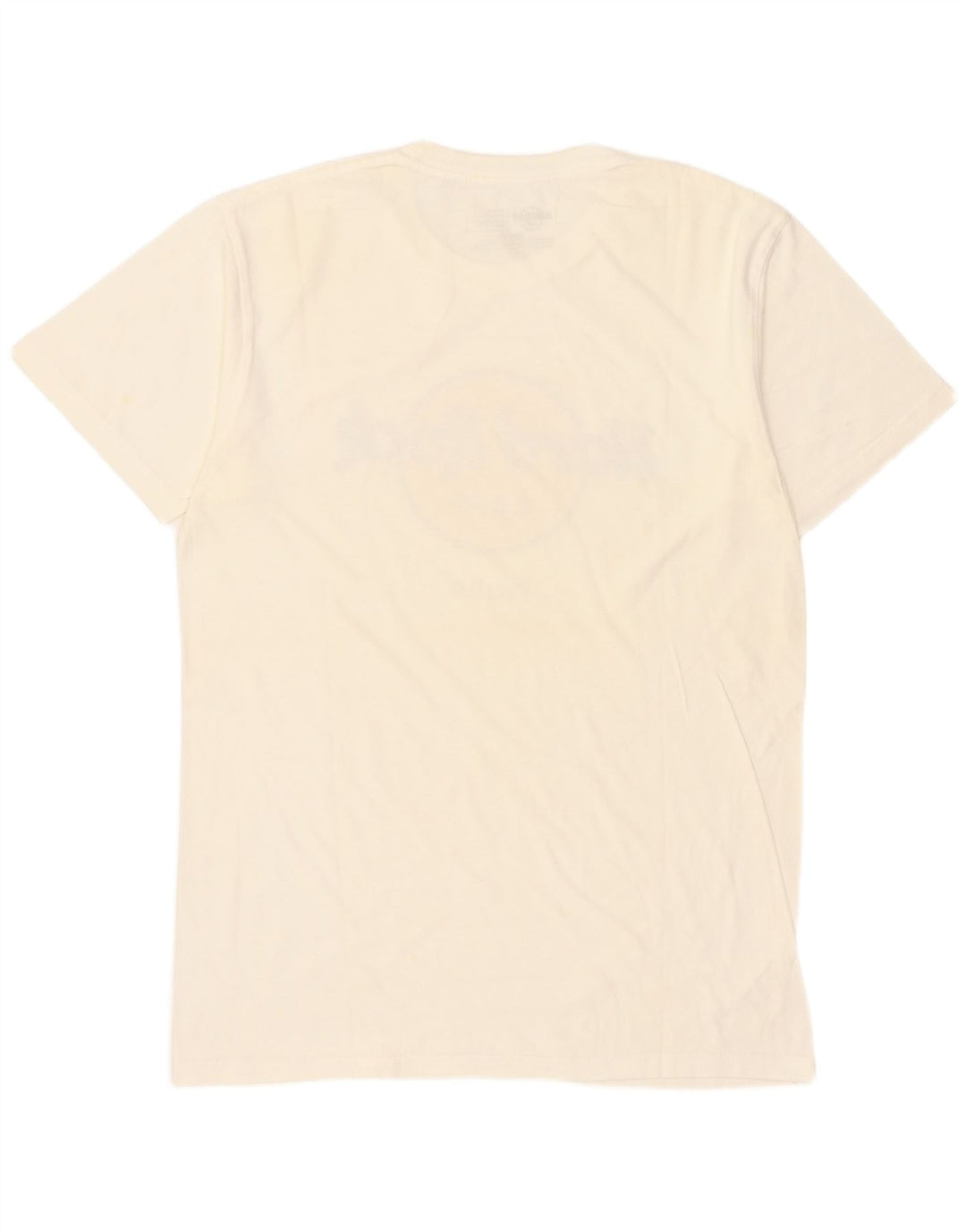 Hard Rock Cafe Hombres Praha Graphic Camiseta Top Medio Algodón Blanco