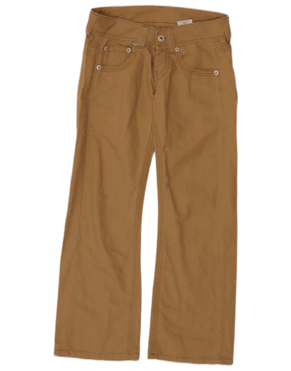 Pantalones informales con corte bota para mujer Replay W25 L28 Lino beige
