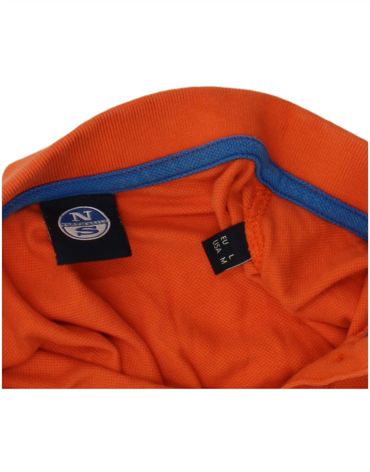 NORTH SAILS Polo para mujer UK 42 Mediano Naranja