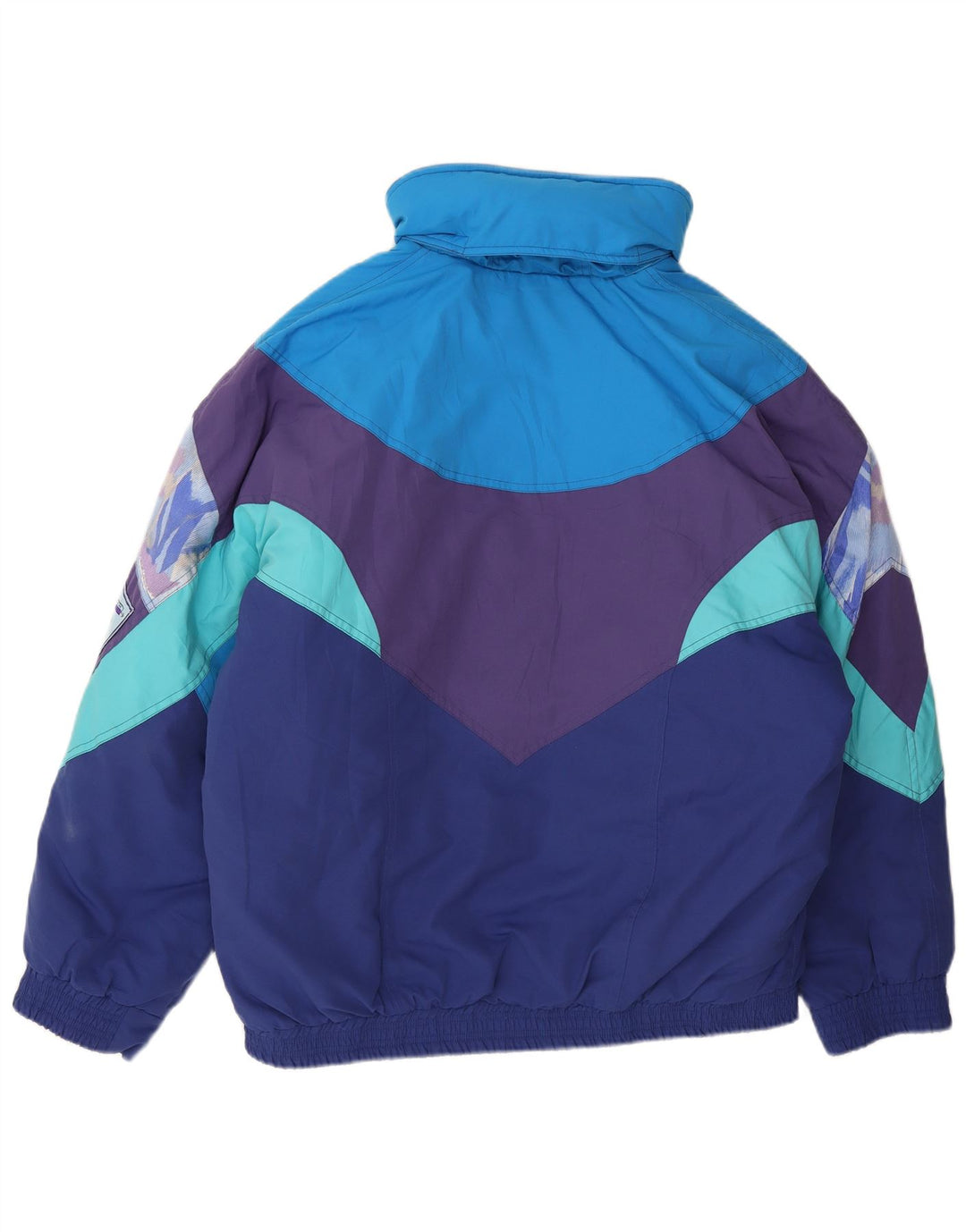 Sergio Tacchini Mens Ski Jacket UK 42 XL Blue Colourblock Polyester