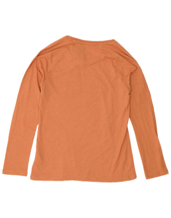 Dickies Top Mujer Manga Larga UK 10 Small Naranja Algodón