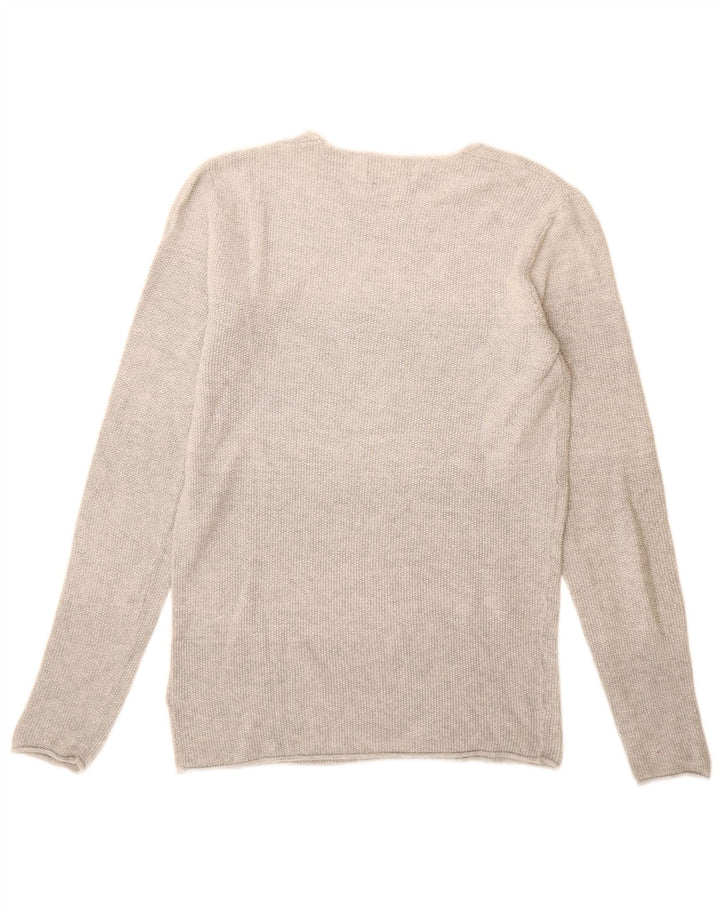 Jack & Jones Hombre Boat Neck Jumper Sweater Small Gris Algodón