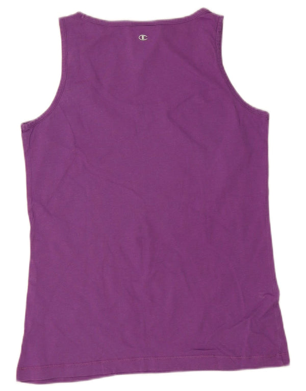 Champion Heritage Fit Graphic Chaleco Top para Mujer UK 40 Mediano Púrpura
