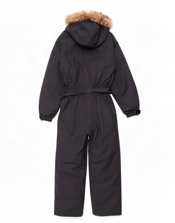 Samas Womens Hooded Ski Jumpsuit UK 12 Medium Navy Blue Polyester