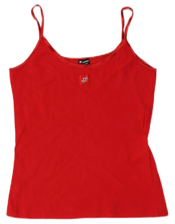 Lotto Cami Top Mujer UK 40 XL Algodón Rojo