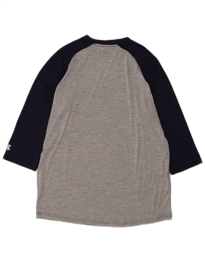 Under Armour Camiseta holgada de manga 3/4 para hombre Poliéster color gris grande