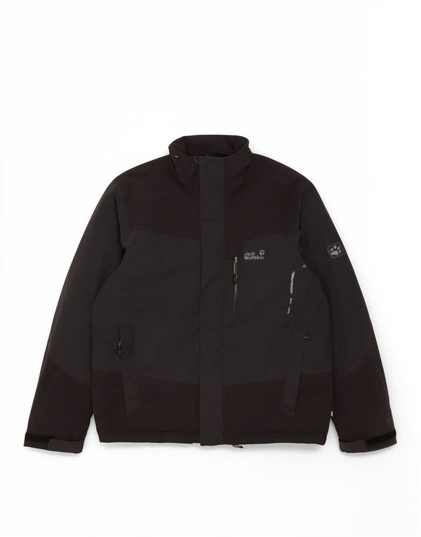 Jack Wolfskin Chaqueta cortavientos con capucha para hombre UK 34 XS Black Sports