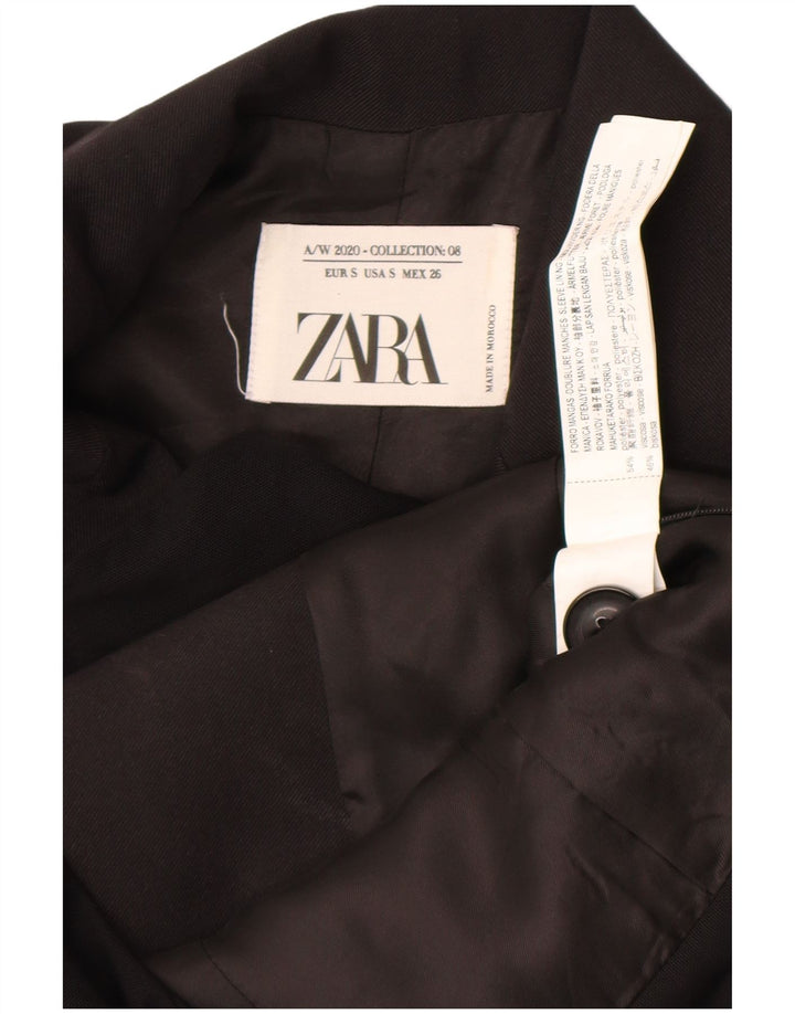 Zara Mujer Body UK 40 Pequeño Poliéster Color Block Negro