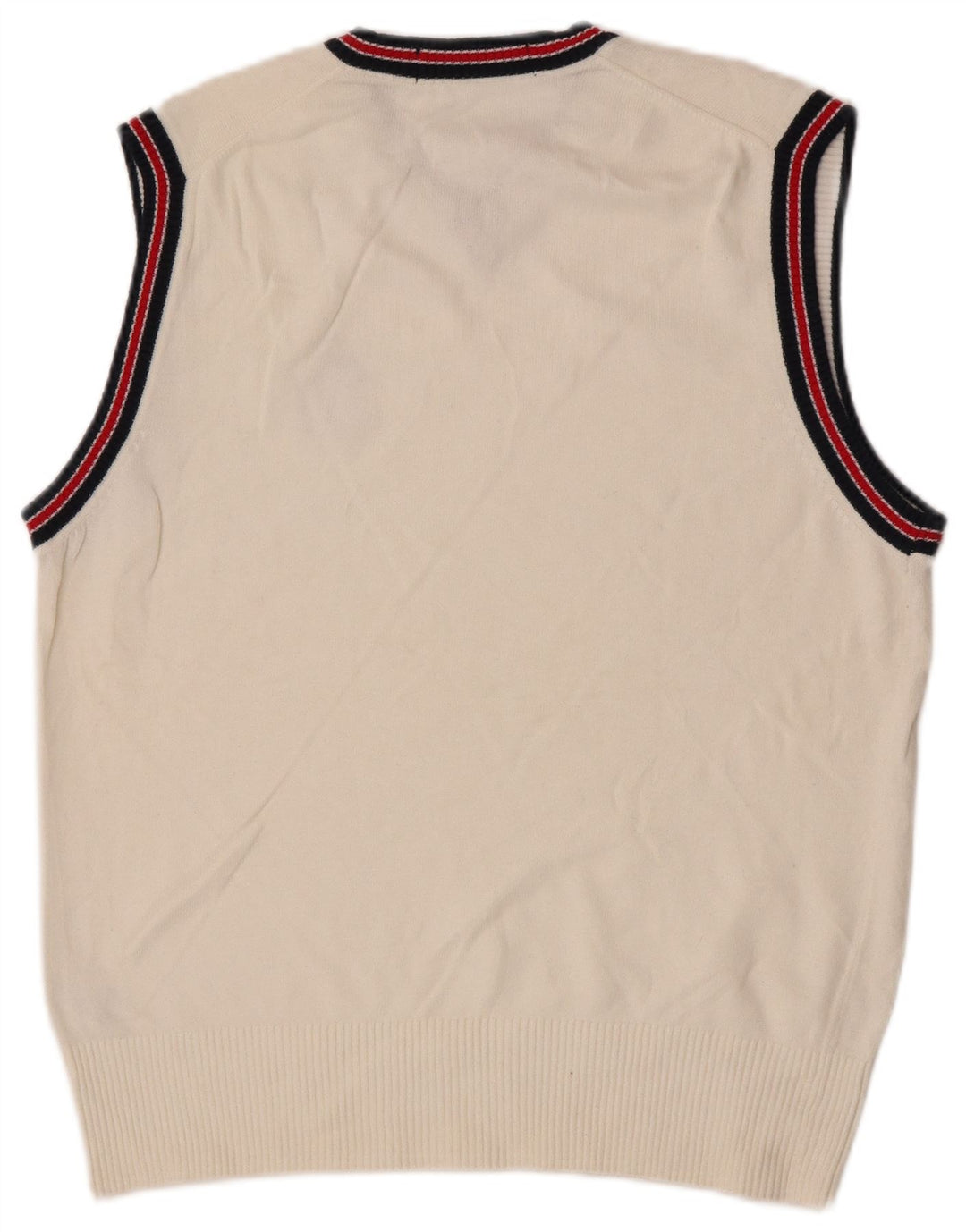 Fila Mens Vest Tank Top Pequeño Algodón Blanco