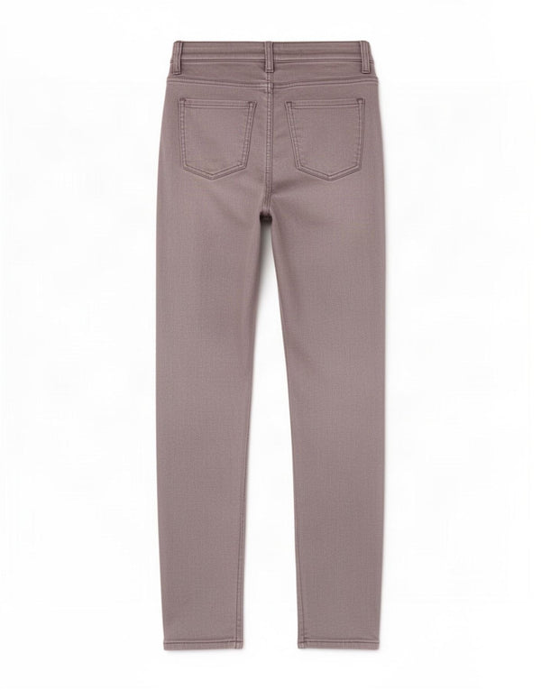 Marks & Spencer Pantalones de piel sintética para mujer UK 8 Small W24 L30 Plata