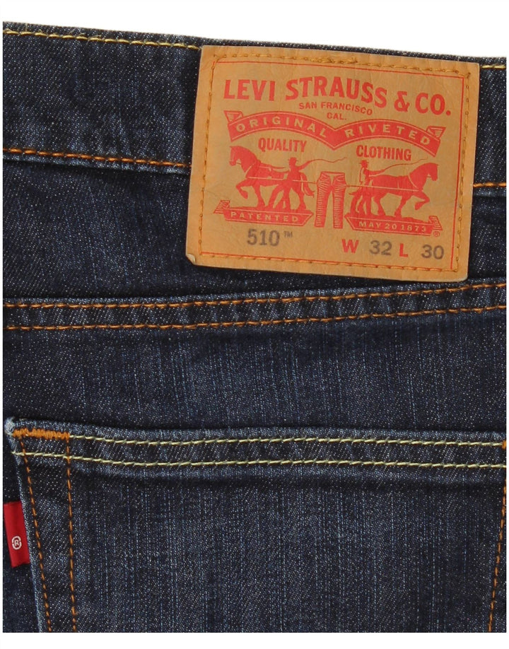 LEVI'S Vaqueros pitillo 510 para hombre W32 L30 Algodón azul marino