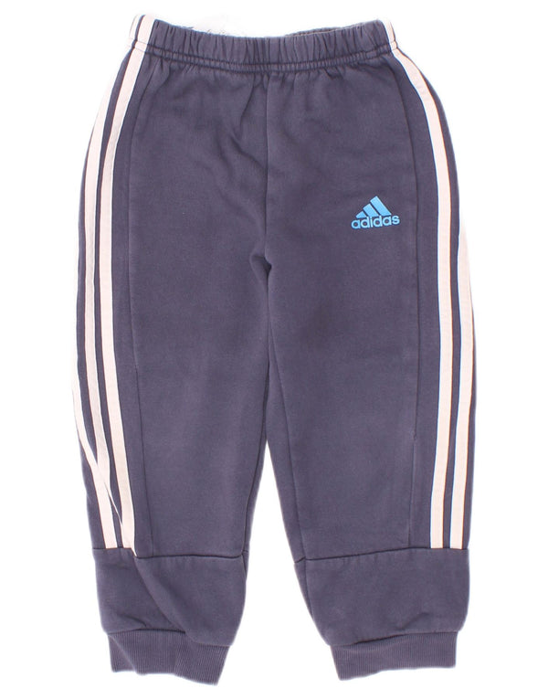 Adidas - Pantalón de chándal para niño (2-3 años), color azul marino, algodón