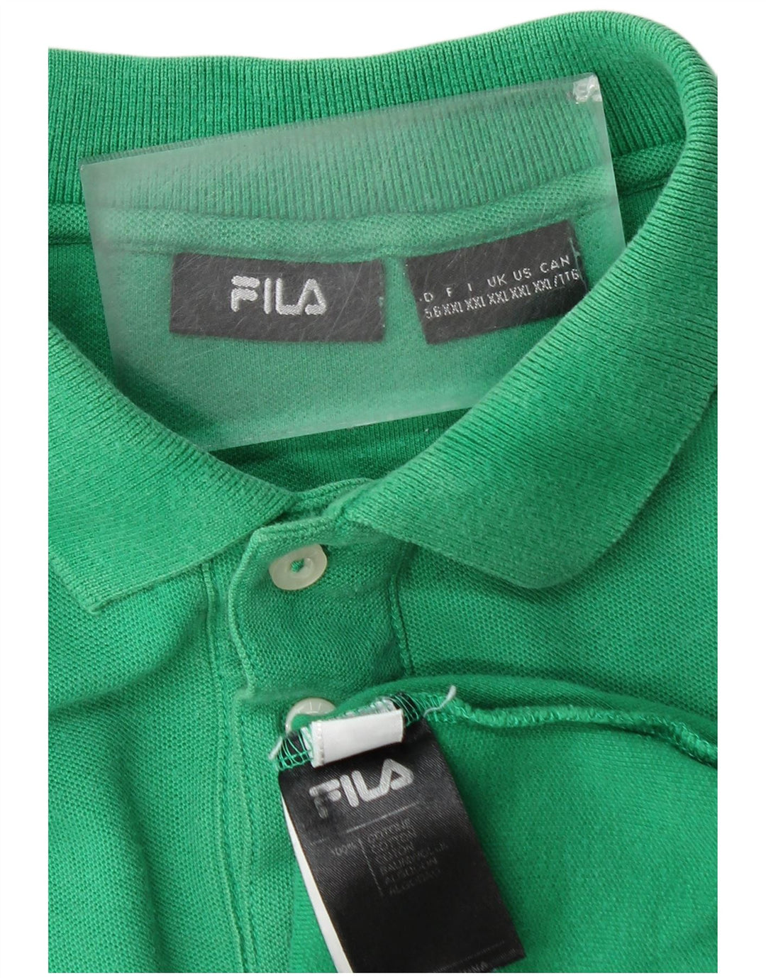 FILA Polo Hombre 2XL Algodón Verde