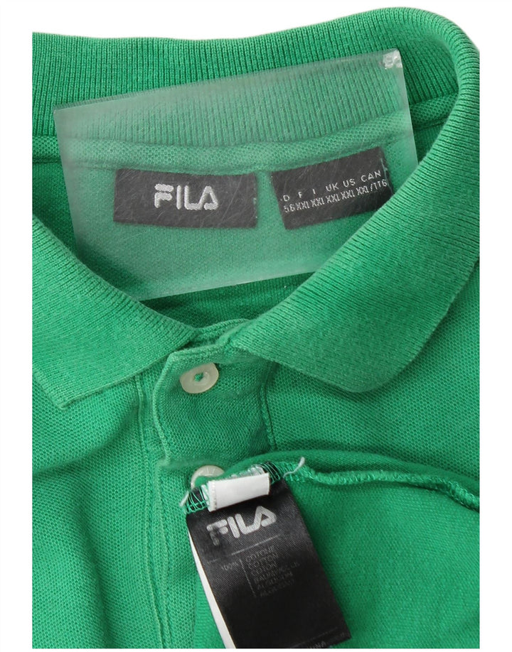 FILA Polo Hombre 2XL Algodón Verde